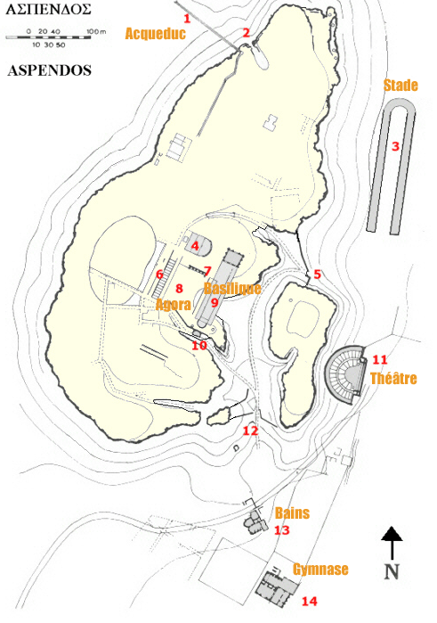plan d'aspendos